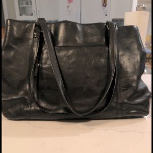Black leather HOBO International Tote